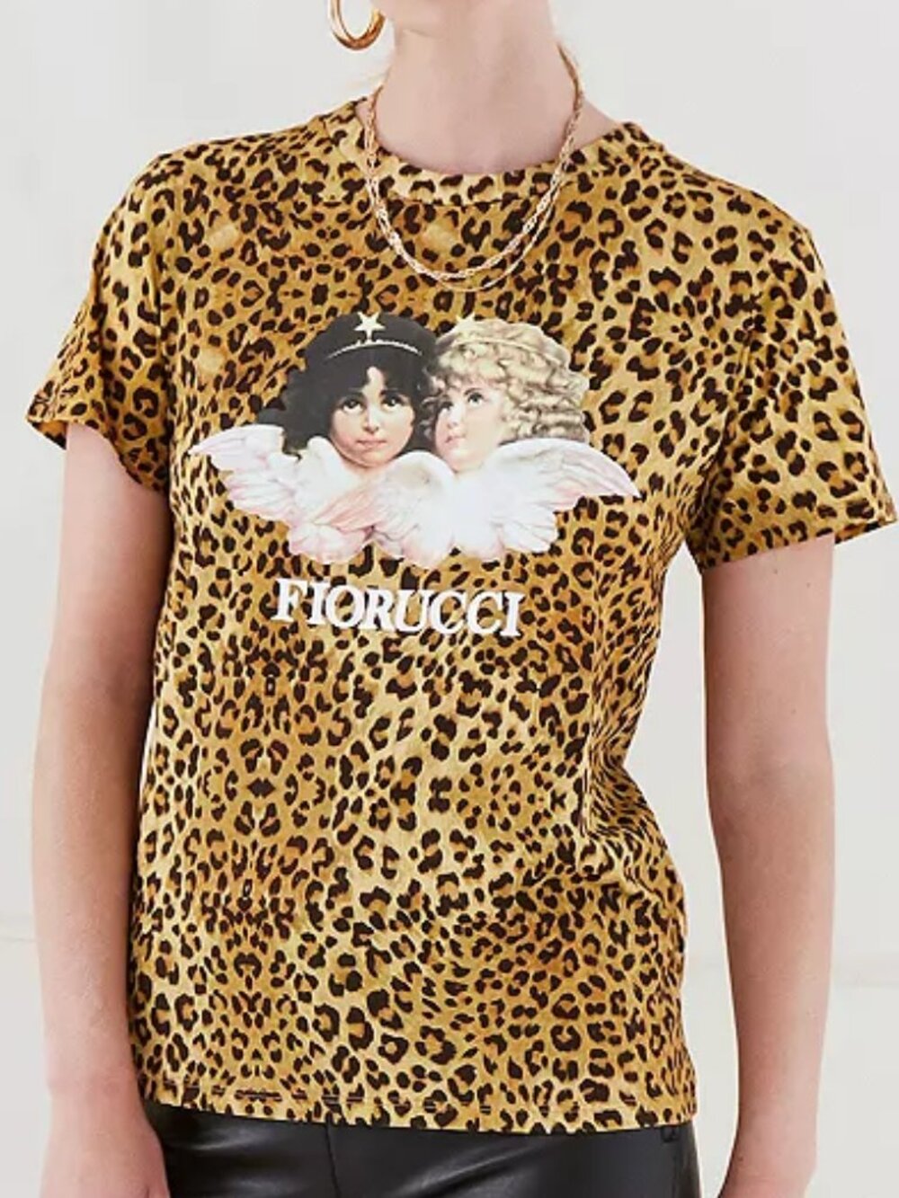 Leopard Fiorucci Angels T Shirt
